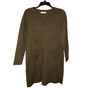 green jumper dress zara Men's Sage Green Linen High Waisted Trousers main image 1